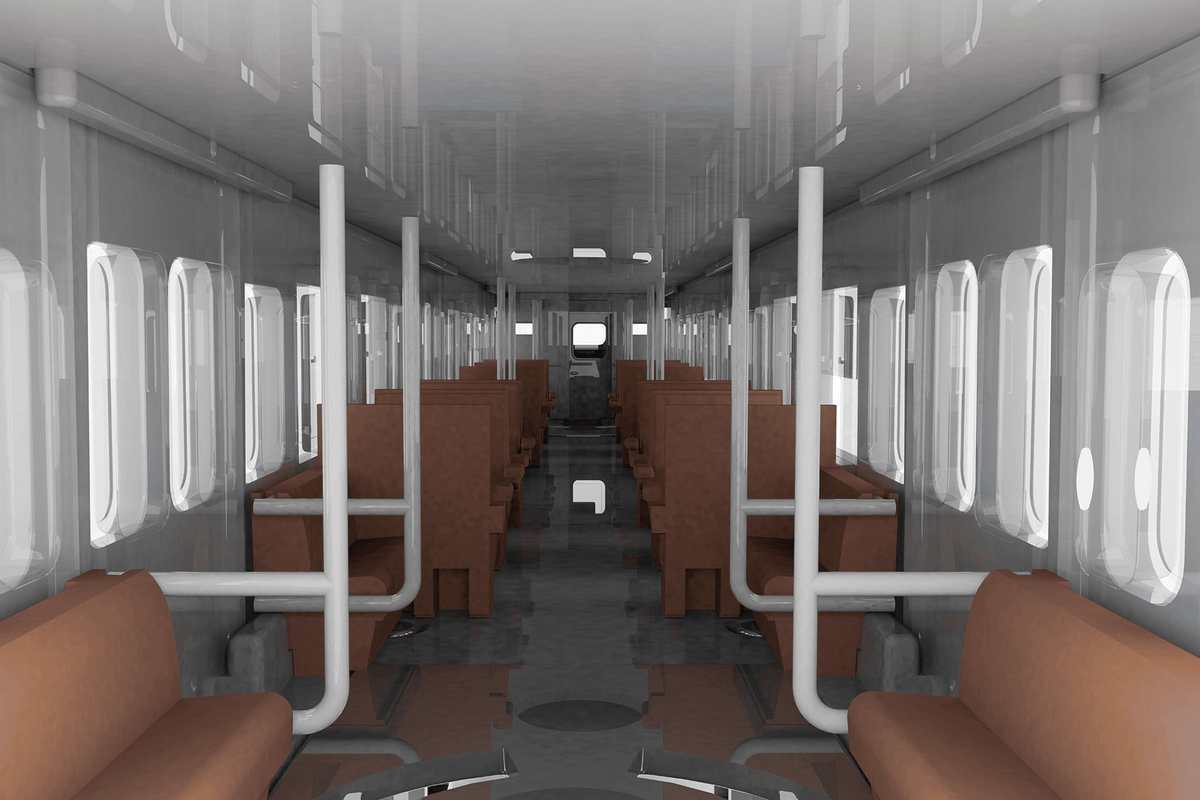 Semi-cross seat interior set A (brown)
