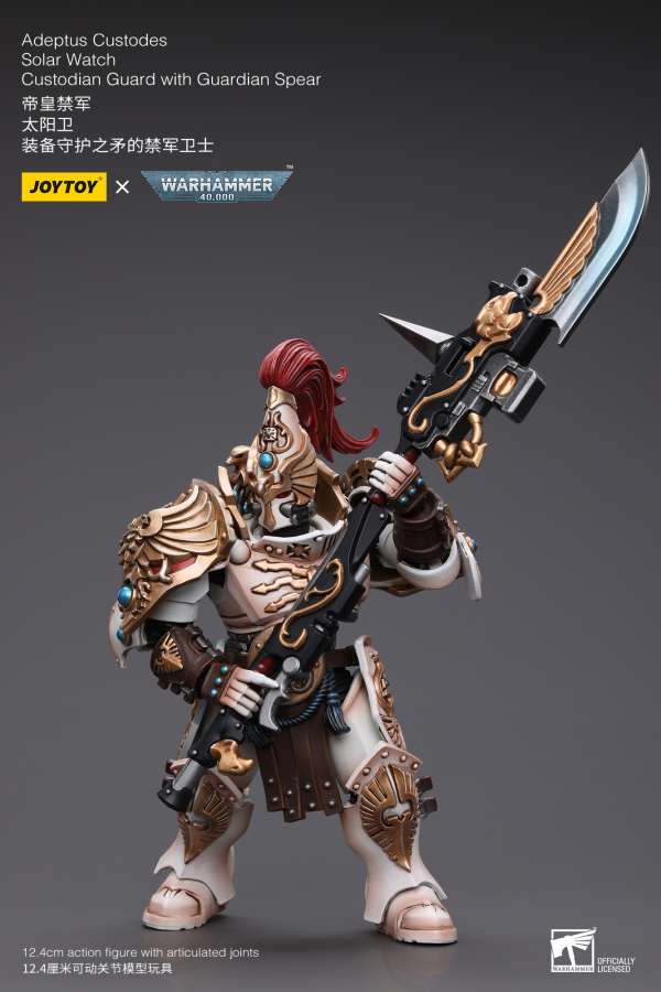 Joy Toy Adeptus Custodes Solar Watch Custodian Guard with Guardian Spear(6973130379336)(6973130379336)