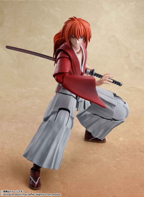 BANDAI Tamashii Kenshin Himura "Rurouni Kenshin: Meiji Swordsman Romantic Story", TAMASHII NATIONS S.H.Figuarts