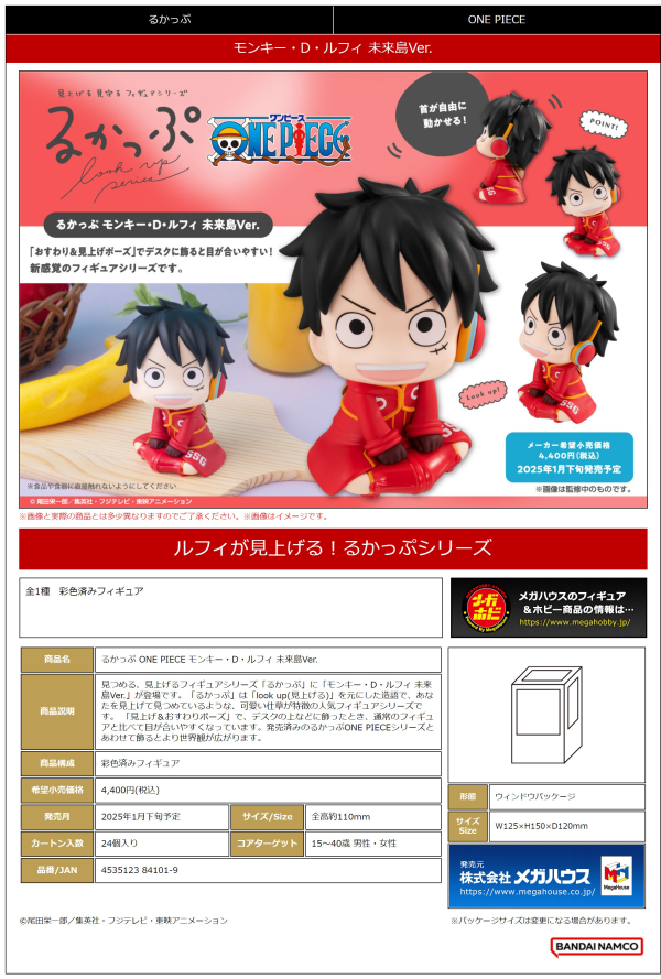 Lookup ONE PIECE Monkey D. Luffy Ver. Future Island Egghead