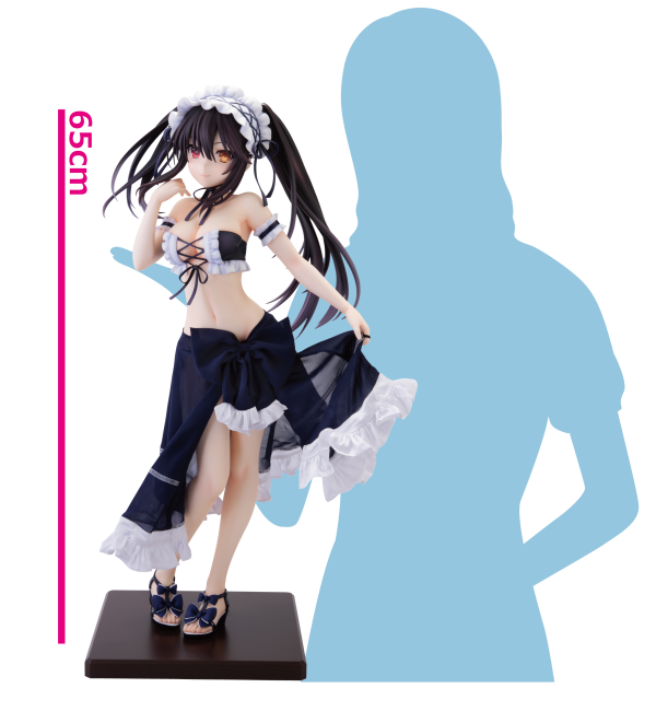 KADOKAWA Date A Live Light Novel: Kurumi Tokisaki Swimsuit Ver. 1/2.5 Scale Figure | 4935228269709