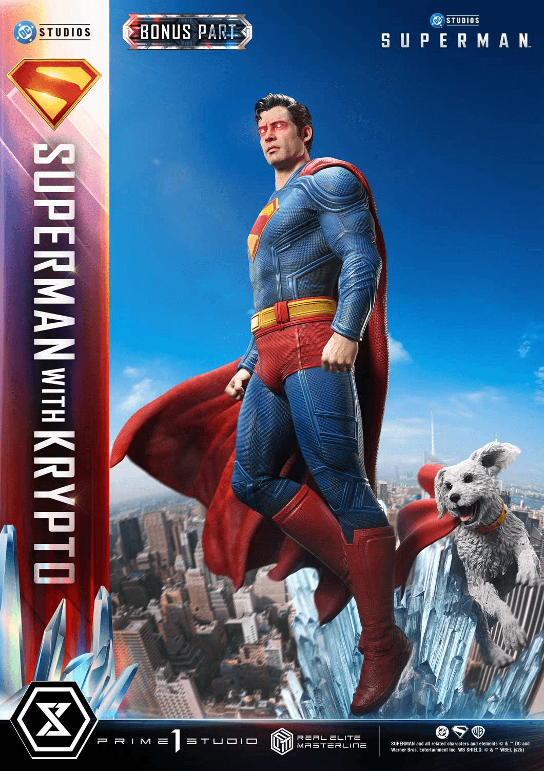 Real Elite Masterline Superman (2025 Film) Superman with Krypto Bonus Version | 4582647123022