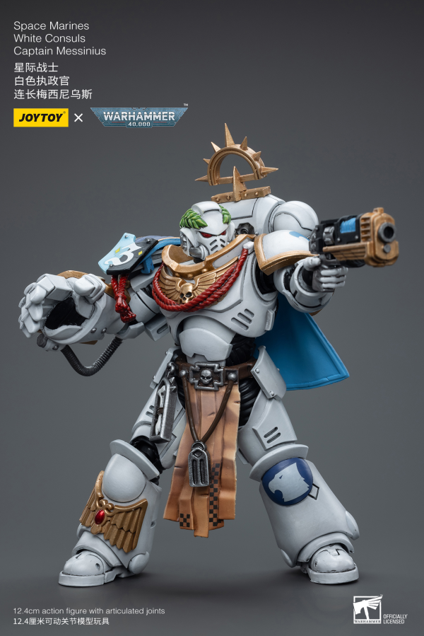 Joy Toy Space Marines White Consuls Captain Messinius(6973130376861)(6973130376861)