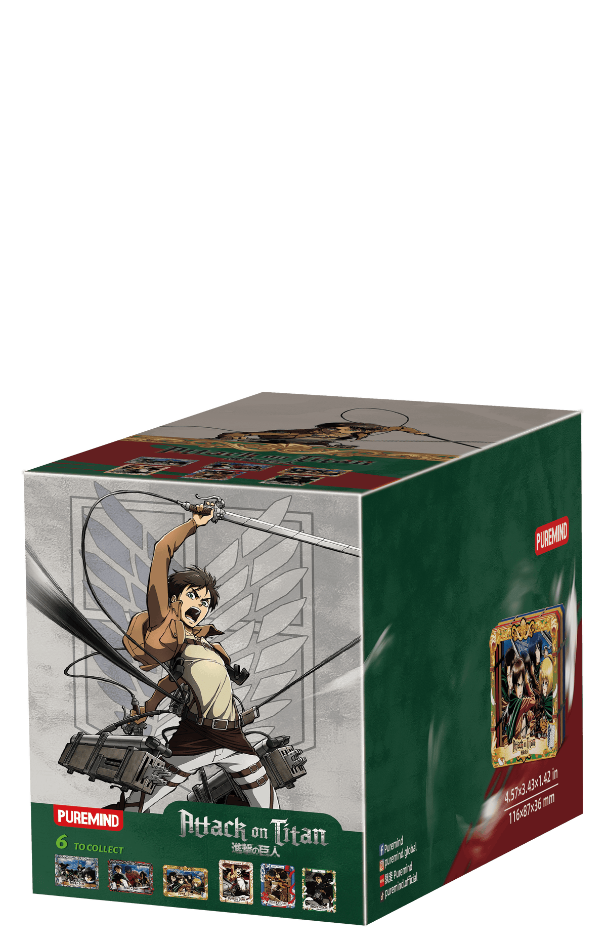 Attack on Titan Wooden Gallery - S (6 units/set) (Box of 6)