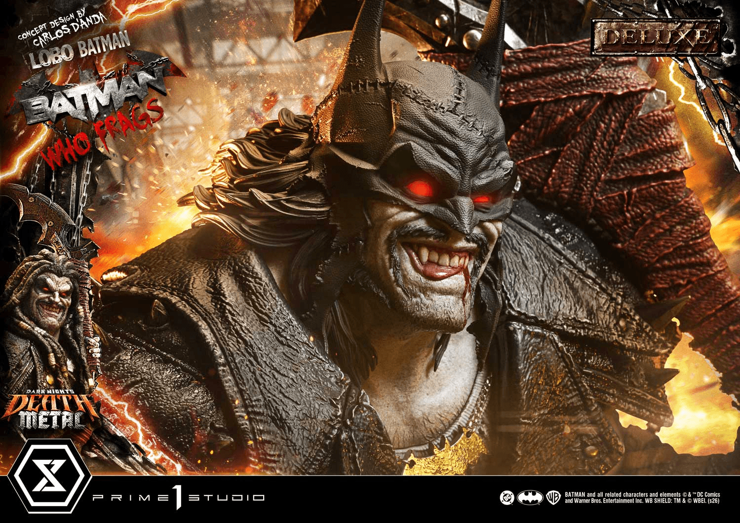 Museum Masterline Dark Nights: Death Metal (Comics) Lobo Batman: Batman Who Frags (Concept design by Carlos D'Anda) Deluxe Version