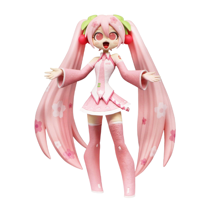 Hatsune Miku Series Sakura Miku Furyu Cartoony Figure | 4580736402034