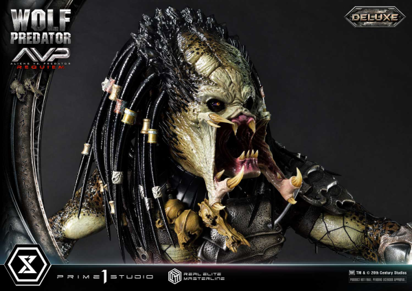 Prime 1 Studio Real Elite Masterline Aliens vs. Predator: Requiem Wolf Predator DX Bonus Version | 4582647121646