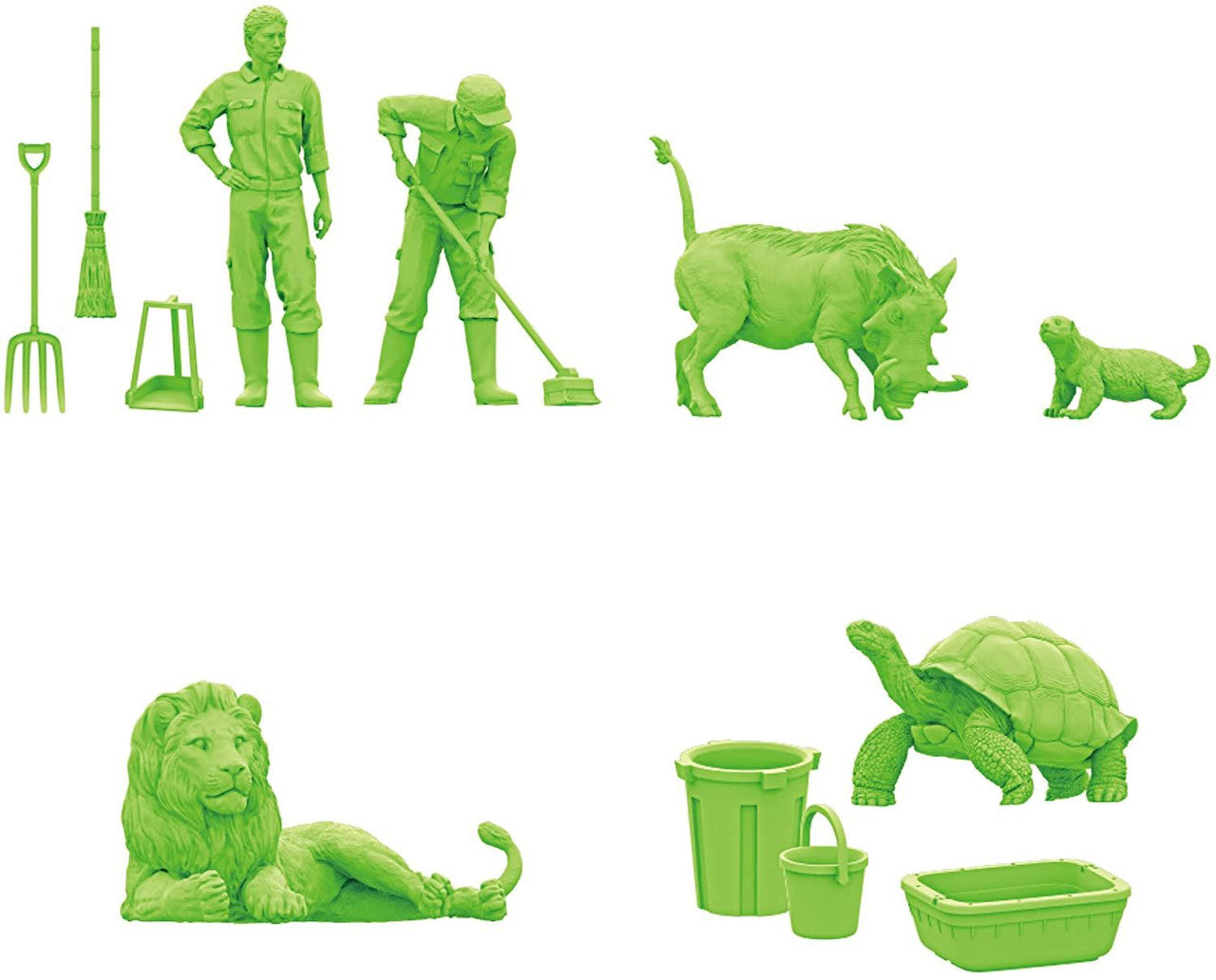 Kaiyodo [KAIYODO] [UNPAINTED] ARTPLA keeper and lion set BOX version | 4537807190086