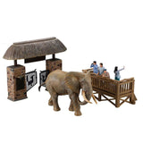 MegaHouse [KAIYODO] [UNPAINTED] ARTPLA Tourist and African Elephant Set (December 2010)