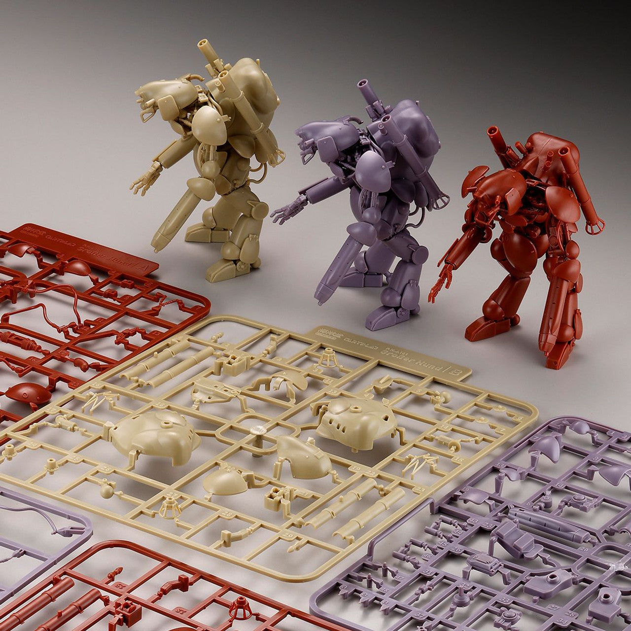 Kaiyodo Humanoid Groserhund Set of 3 model kit | 4537807190291