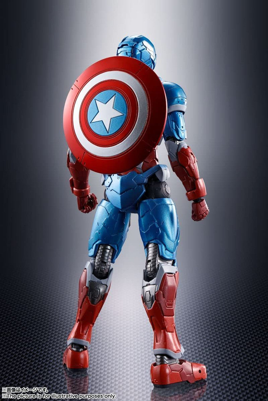 BANDAI Spirits Captain America (Tech-On Avengers) Tech-On Avengers, Bandai Spirits S.H.Figuarts - P-REX Hobby