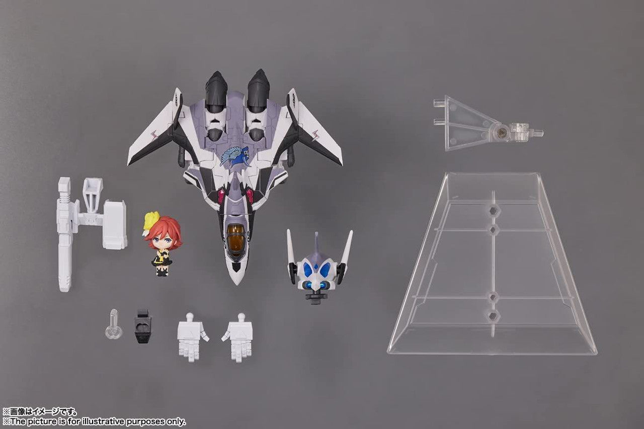 BANDAI Spirits VF-31F Siegfried (Messer Ihlefeld use) with Kaname Buccaneer(4573102641533)