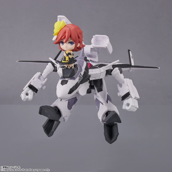 BANDAI Toy VF-31F Siegfried (Messer Ihlefeld use) with Kaname Buccaneer