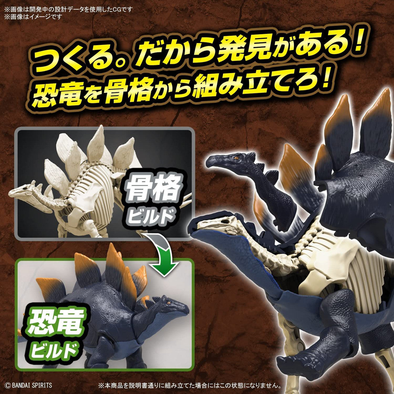 BANDAI Hobby New Dinosaur Plastic Model Kit Brand Stegosaurus