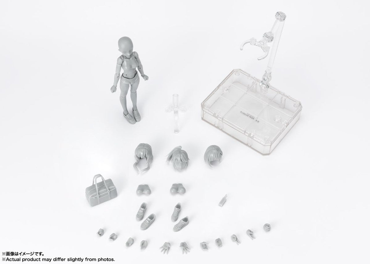 BANDAI Spirits BODY-CHAN -School Life- Edition DX SET (Gray Color Ver.), TAMASHII NATIONS S.H.Figuarts(4573102660664)