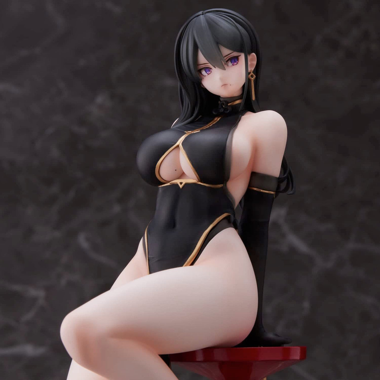 eStream Hayabusa Illustration Black China Dress-chan(4589642714477)