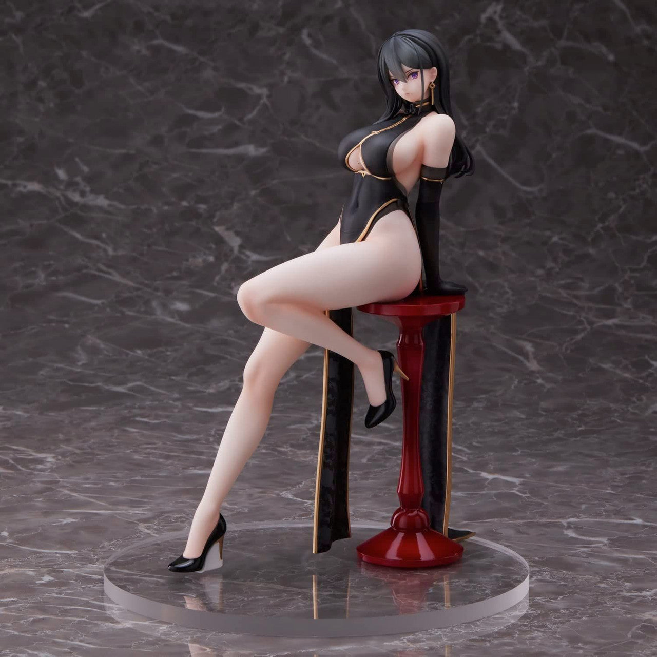 eStream Hayabusa Illustration Black China Dress-chan(4589642714477)