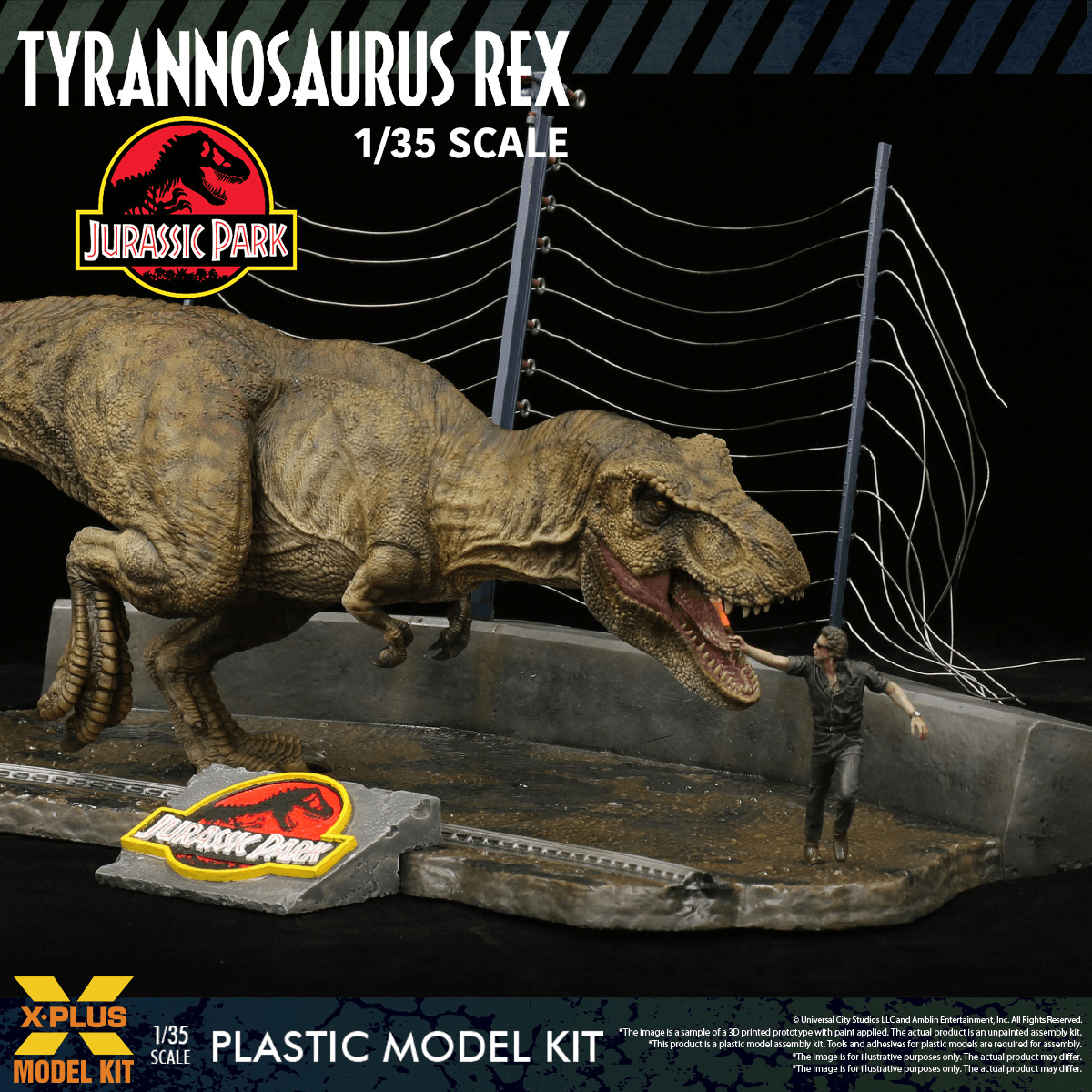 1/35 Scale Plastic Model Kit Jurassic Park Tyrannosaurus rex | 4532149026178