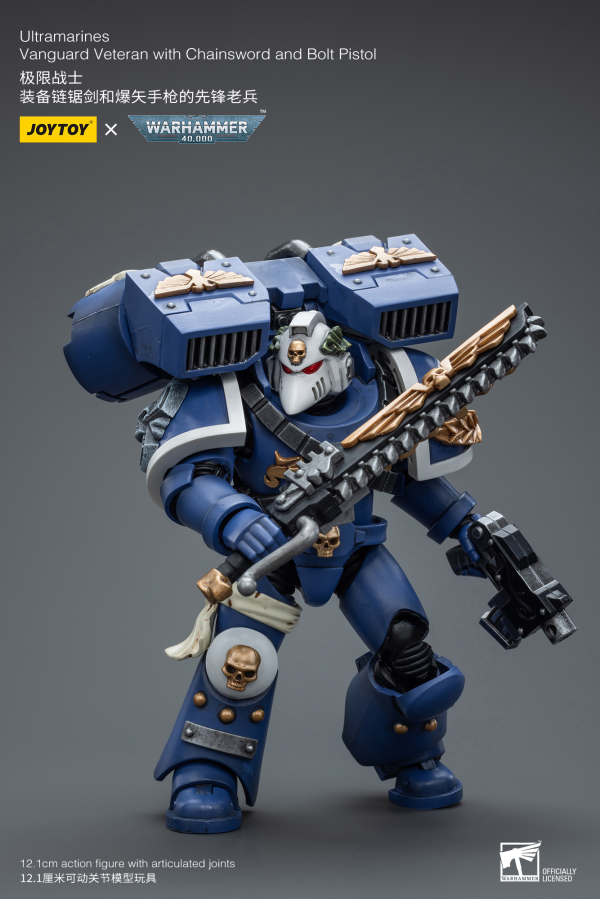 Joy Toy Ultramarines Vanguard Veteran with Chainsword and Bolt Pistol | 6973130378025