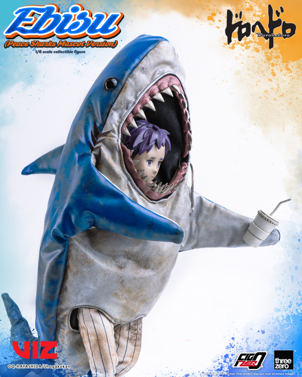 threezero Dorohedoro - FigZero Ebisu (Peace Sharks Mascot Version) | 4895250815391