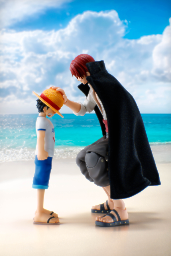 BANDAI Tamashii SHANKS＆MONKEY.D.LUFFY -CHILDHOOD- "ONE PIECE", TAMASHII NATIONS S.H.Figuarts