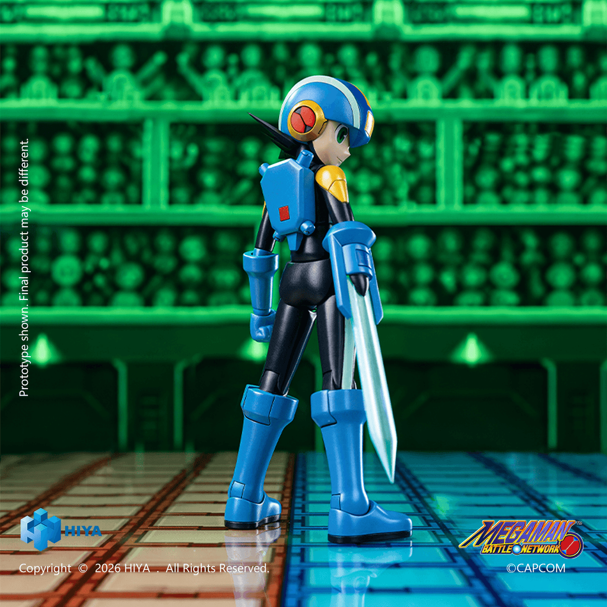 HIYA Exquisite Basic Series None Scale 4.9 Inch Mega Man Battle Network Series MegaMan.EXE Action Figure