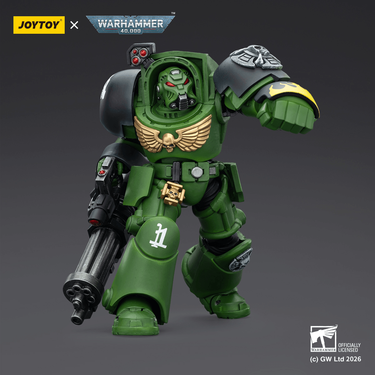 Salamanders Terminator 3 with Power Fist and Assault Cannon | 6927054403233