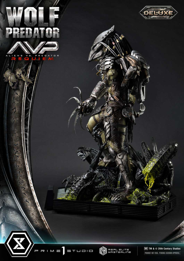 Prime 1 Studio Real Elite Masterline Aliens vs. Predator: Requiem Wolf Predator DX Bonus Version | 4582647121646