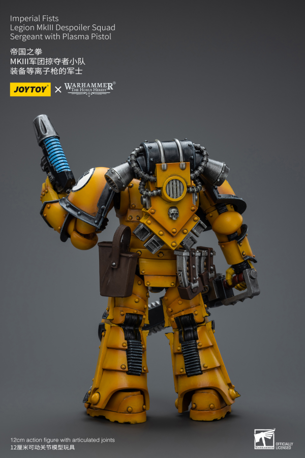 Joy Toy Imperial Fists Legion MkIII Despoiler Squad Sergeant with Plasma Pistol(6973130379084)(6973130379084)