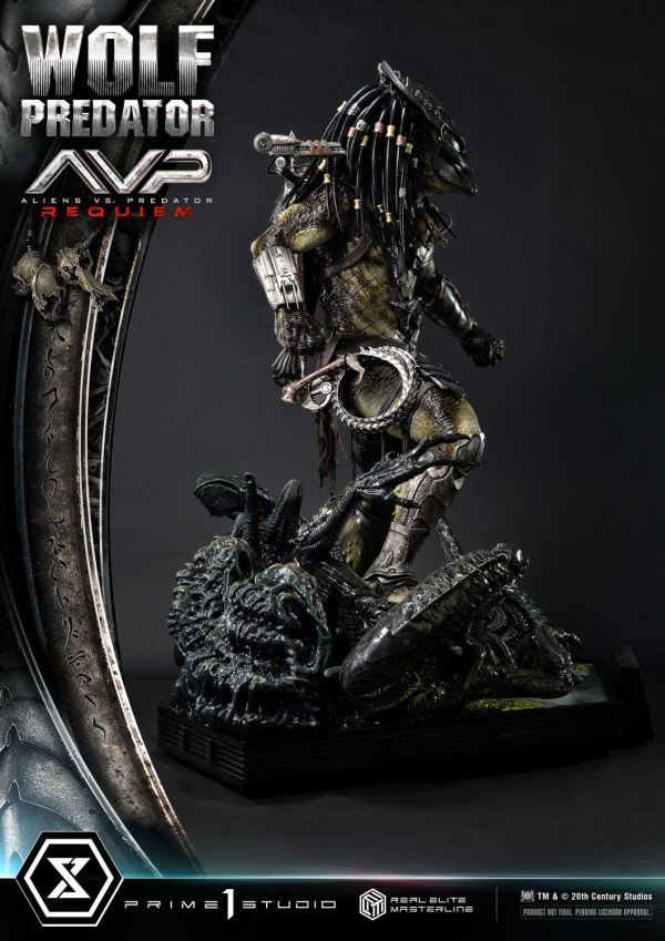 Prime 1 Studio Real Elite Masterline Aliens vs. Predator: Requiem Wolf Predator DX Bonus Version | 4582647121646