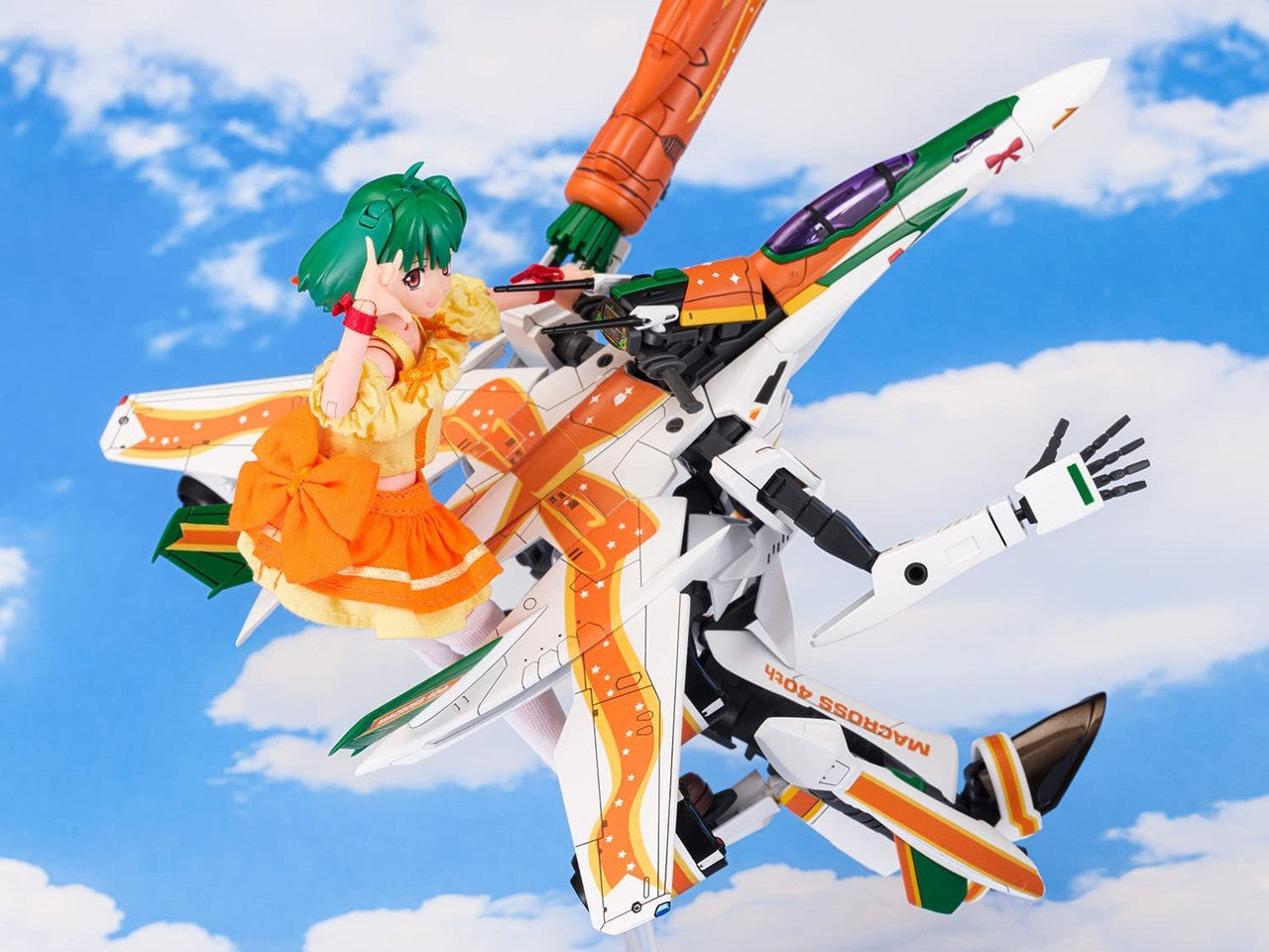 Aoshima V.F.G. Macross F VF-25F Messiah Ranka Lee Macross 40th Anniversary(4905083064252)