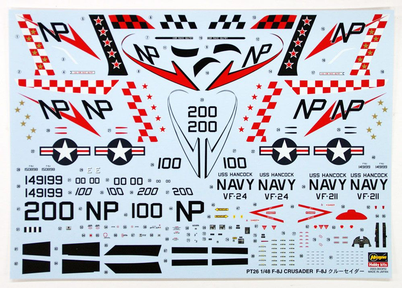 Hasegawa [PT26] 1/48  F-8J CRUSADER | 4967834072268