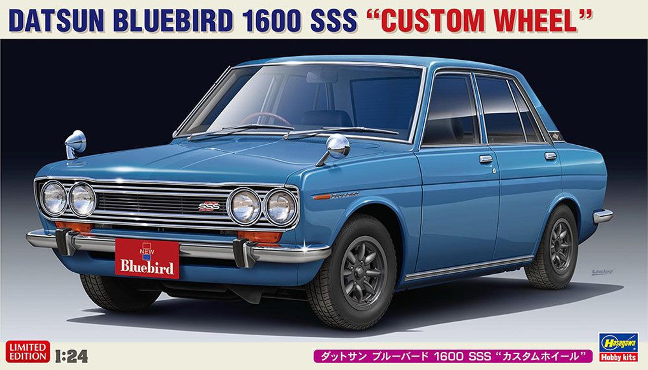 Hasegawa 1/24  DATSUN BLUEBIRD 1600 SSS "CUSTOM WHEEL"(4967834206519)