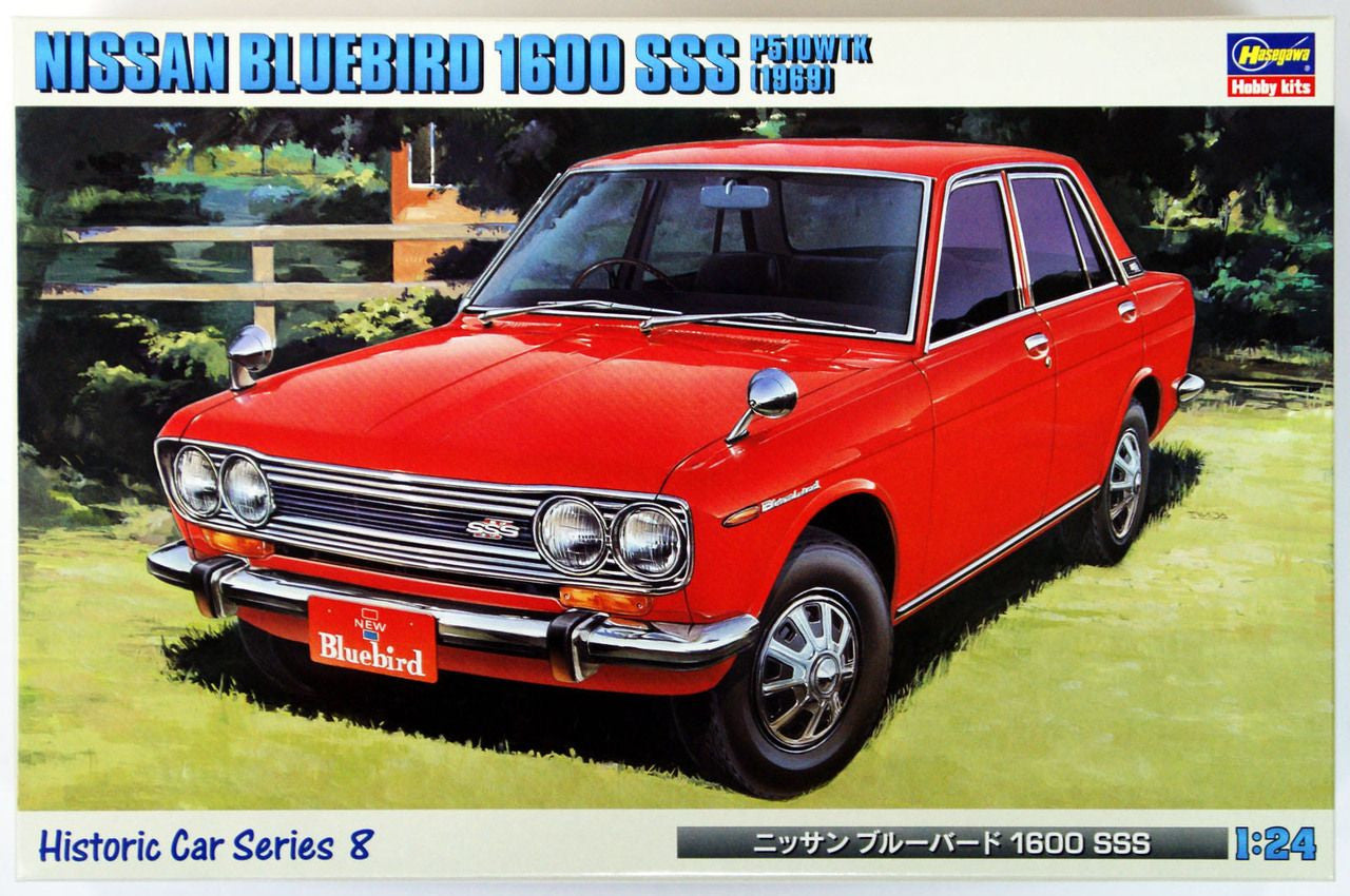 Hasegawa [HC8] 1:24 NISSAN BLUEBIRD 1600 SSS P510WTK 1969 | 4967834211087