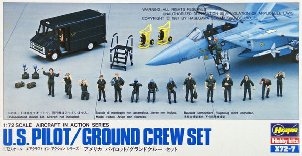Hasegawa [X72-7] 1:72 U.S. PILOT / GROUND CREW SET