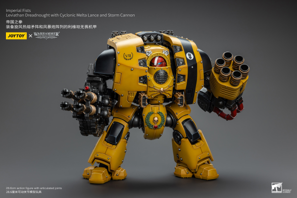 Joy Toy Imperial Fists Leviathan Dreadnought with Cyclonic Melta Lance and Storm Cannon