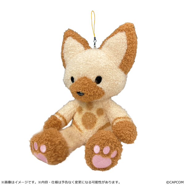 CAPCOM Monster Hunter Wilds Stuffed Felyne Teddy(4976219132572)(4976219132572)