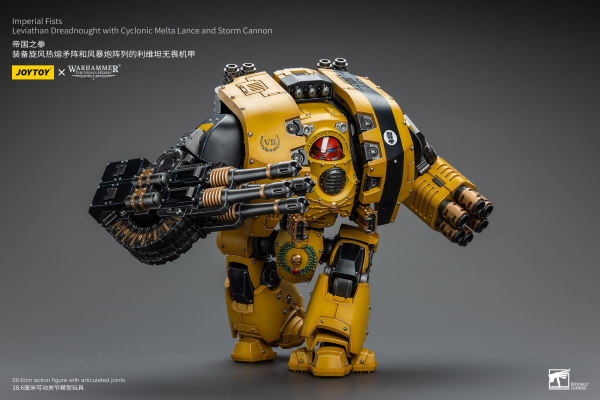 Joy Toy Imperial Fists Leviathan Dreadnought with Cyclonic Melta Lance and Storm Cannon