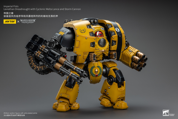 Joy Toy Imperial Fists Leviathan Dreadnought with Cyclonic Melta Lance and Storm Cannon