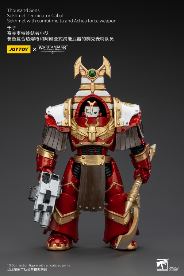 Joy Toy Thousand Sons Sekhmet Terminator Cabal Sekhmet With Combi-Melta And Achea Force Weapon | 6973130378605