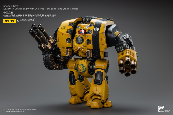 Joy Toy Imperial Fists Leviathan Dreadnought with Cyclonic Melta Lance and Storm Cannon
