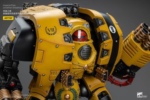 Joy Toy Imperial Fists Leviathan Dreadnought with Cyclonic Melta Lance and Storm Cannon