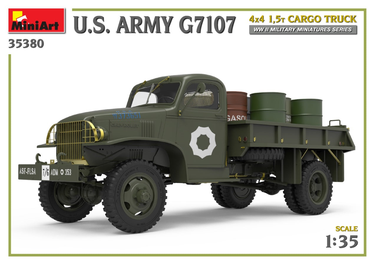 MiniArt 1/35 U.S. Army G7107 4X4 1,5t Cargo Truck | 4820183314260