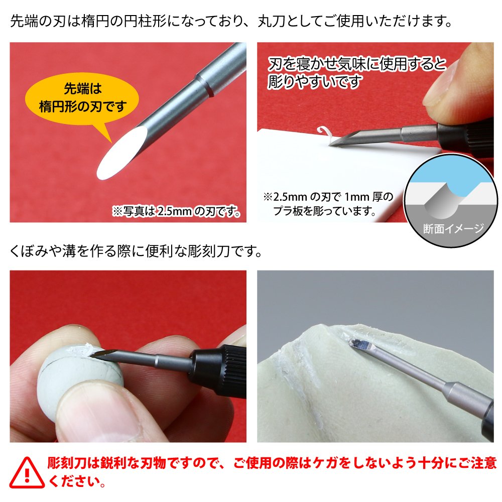 GodHand GodHand - Bit Blade set [Round BlankBlade] (Set of 5)(4562349870554)