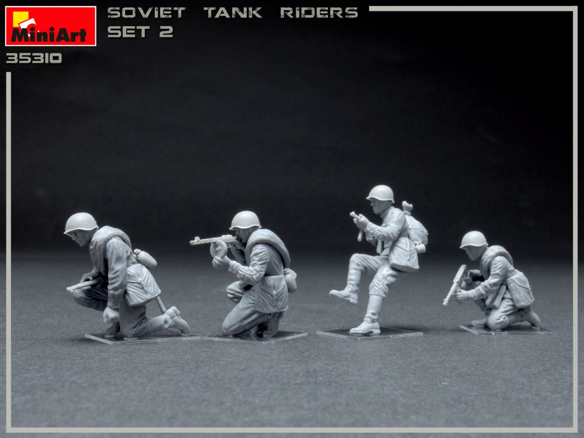 MiniArt 1/35 Soviet Infantry Tank Riders Set 2 | 4820183313010