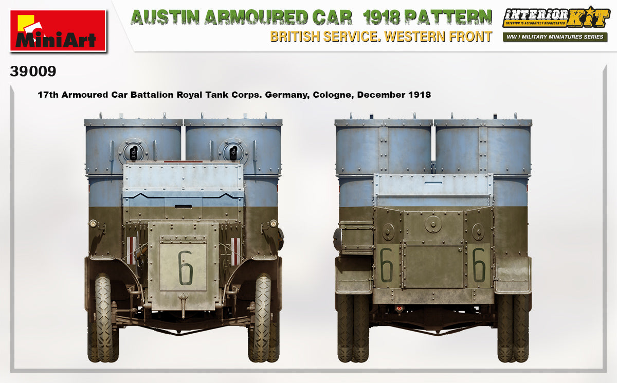 MiniArt 1/35 Austin Armoured Car 1918 Pattern. British Service. Western Front . Interior Kit | 4820183313591