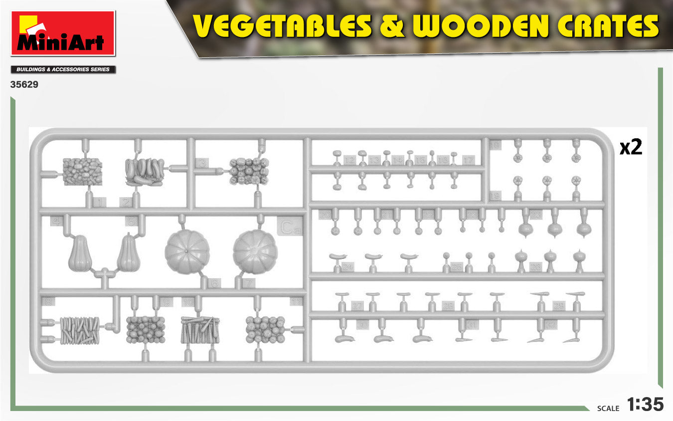 MiniArt 1/35 Vegetables & Wooden Crates | 4820183314291