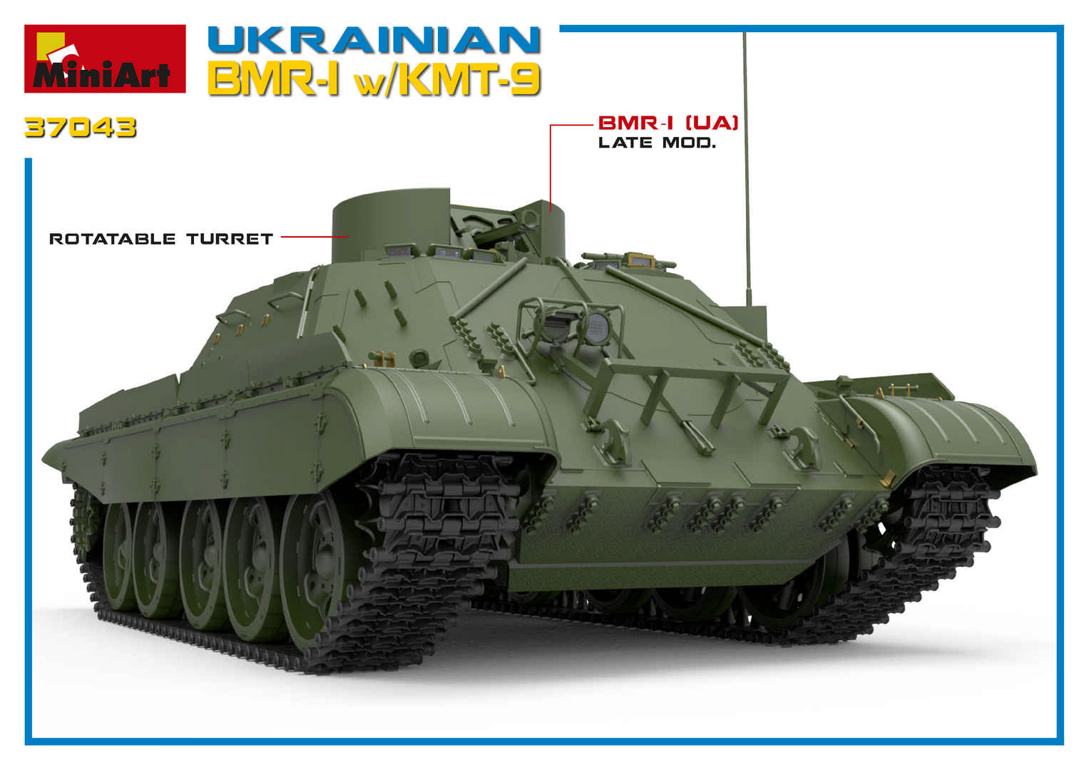 MiniArt 1/35 Ukrainian BMR-1 w/ KMT-9 | 4820183312358