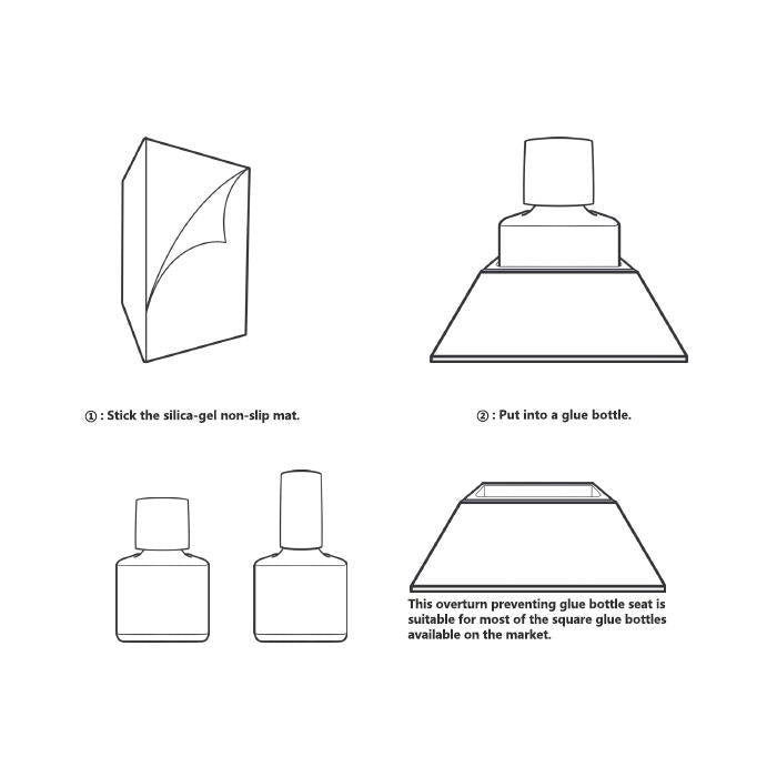 DSPIAE Overturn Preventing Glue Bottle Seat | 6970845560189