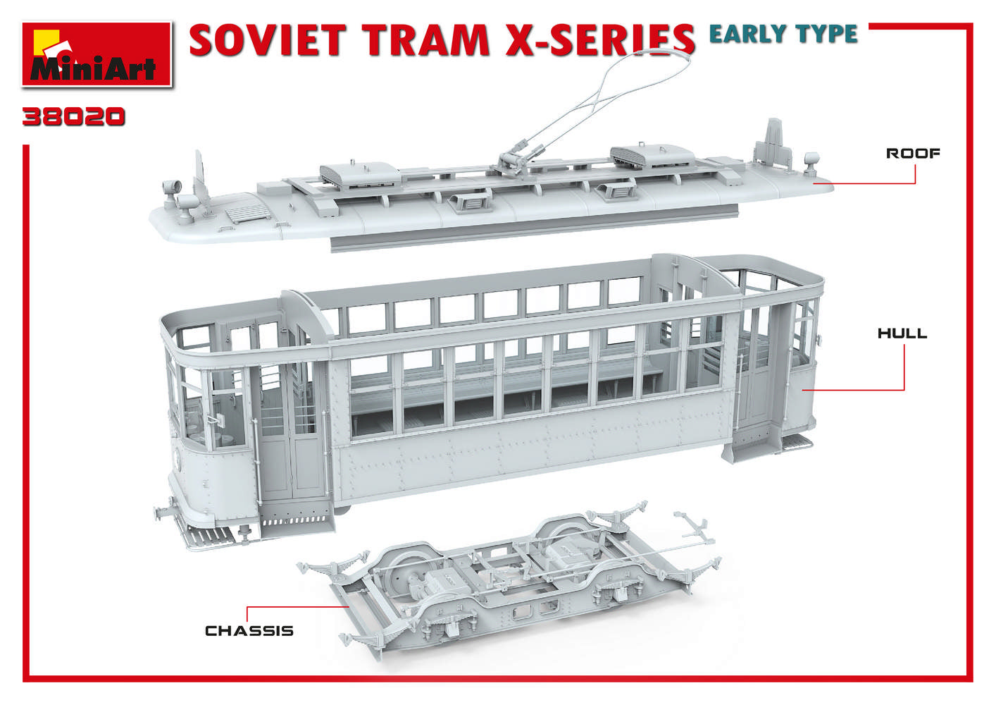 MiniArt 1/35 Soviet Tram 'X'-Series. Early Type | 4820183312570